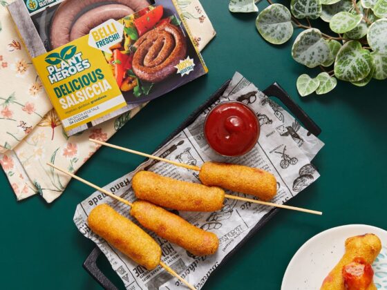 Corn dog, corn dog vegani, plant heroes, ricetta vegana, alimentazione plant-based, ricetta vegana facile